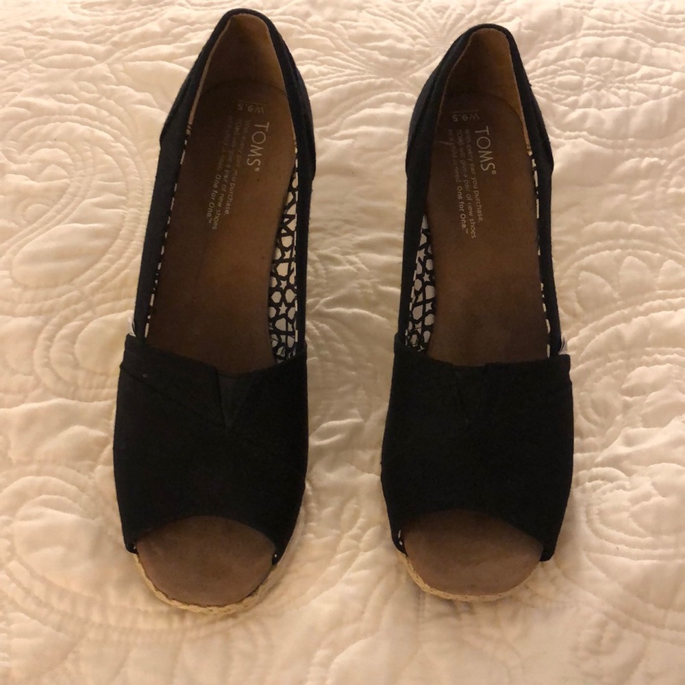 Toms Open-Toes High Wedge Sandals